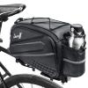 BOBILIFE Bike Trunk Rear Rack Bag - Waterproof Bicycle Travel Expedition Rack Cargo Helmet Carrier Bag with Bottle Holder for Bicycle, E-Bike view 1