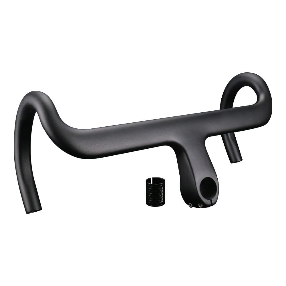 integrated handlebar road bike carbon handlebar integrated drop handlebar 420 carbon fiber drop bars and stem 28.6/31.8mm drop handlebars (420X90)