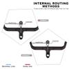integrated handlebar road bike carbon handlebar integrated drop handlebar 420 carbon fiber drop bars and stem 28.6/31.8mm drop handlebars (420X90) view 3