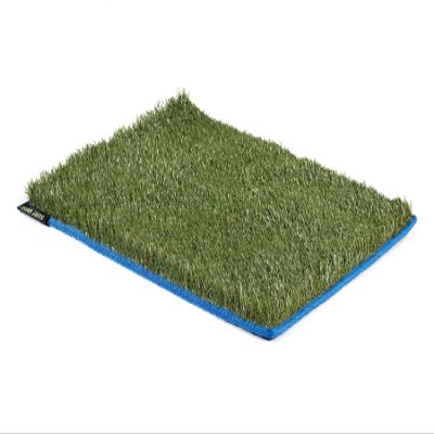 20" x 25" The Original Surf Grass Mat - Made in The USA - Surfer Grass Change Mat - Roll Up Turf for Beach, Snow, Camping, Changing & More! (Blue)