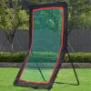 Doubleriver Lacrosse Rebounder & Volleyball Rebounder Net 4x7 Ft, 7-Gear Adjustable Angle Pitchback Screen for Baseball Soccer Training, Heavy Duty Anti-Rust Steel Frame for Backyard view 1