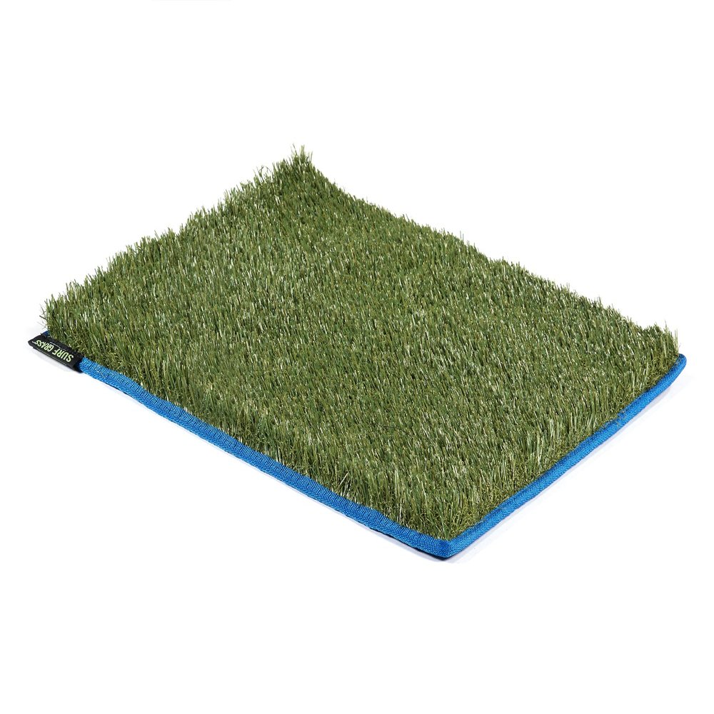 25" x 30" Large - The Original Surf Grass Mat - Made in The USA - Surfer Grass Change Mat - Roll Up Turf for Beach, Snow, Camping, Changing & More! (Blue)
