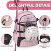Boulder Bee Lacrosse Backpack with Stick Holders, Field Hockey Bag, Lacrosse Gift for Women (Pink) view 2