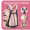 Boulder Bee Lacrosse Backpack with Stick Holders, Field Hockey Bag, Lacrosse Gift for Women (Pink) view 3