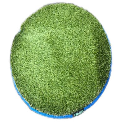 34" Circle - The Original Surf Grass Mat - Made in The USA - Surfer Grass Change Mat - Roll Up Turf for Beach, Snow, Camping, Changing & More! (Blue)
