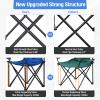 ALPHA CAMP Oversized Camping Chair with Shade Canopy, Folding Lawn Chairs with Cup Holders, Camping Lounge Chair for Hiking Travel Beach Fishing view 3