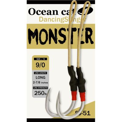 Ocean Cat Assist Hooks SJ-51 Monster Stinger Jigging Jigs Hook Slow Fast Fall Size 3/0,5/0,7/0,9/09/0
