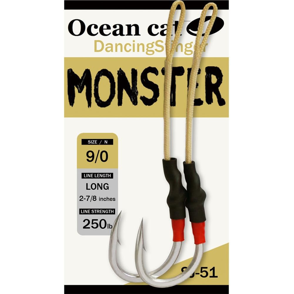 Ocean Cat Assist Hooks SJ-51 Monster Stinger Jigging Jigs Hook Slow Fast Fall Size 3/0,5/0,7/0,9/09/0