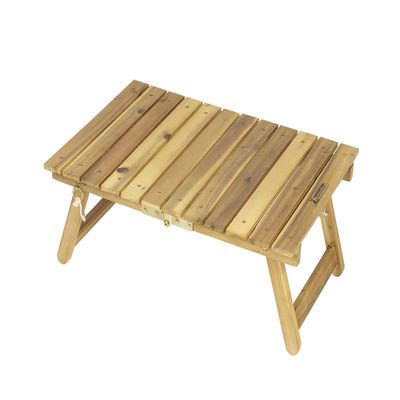 Captain Stag CS Classics UP-1060 Outdoor Table, FD Low Table, Width 23.6 inches (60 cm), Wooden