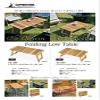 Captain Stag CS Classics UP-1060 Outdoor Table, FD Low Table, Width 23.6 inches (60 cm), Wooden view 3
