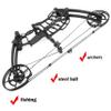 Dual-Purpose Compound Bow Hunting Catapult Bow for Steel Ball and Arrow, Draw Weight 40-65lbs Adjustable, Gordon Limbs Made in USA,Short-Axis Compound Bow,Left/Right Hand Avalible (only Bow) view 4