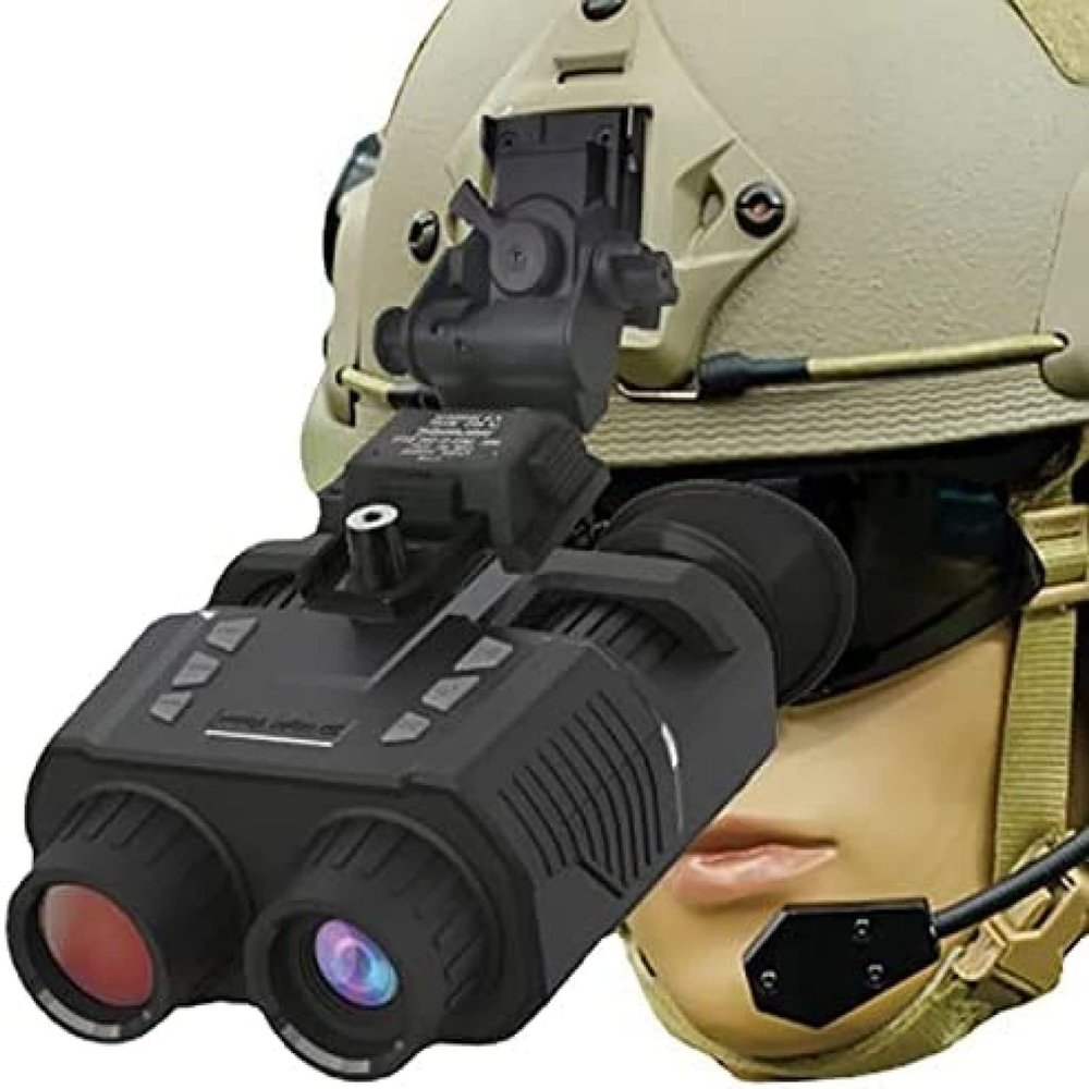 Helmet Night Vision Goggle, Night Vision Binoculars, Range 300m/985ft for Hunting Surveillance, with 3D Stereo Imaging, 1080P 3M Sensor,YUYANAIAI