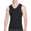 RTRDE Men's T-Shirts & Tanks, Tank Top for Men Mens Floral Tank Top Summer Ice Silk Traceless Thin Breathable Color V-Neck Sleeveless Top Tees Under Shirts, Tank Top Tops Undershirts (4XL, Black) view 2
