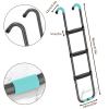 UVCMDUI 2 Pack Trampoline Slide and Ladder Set, Universal Trampoline Slide Skid-Proof 3-Steps Safety Ladder Stairs, Trampoline Accessories Suitable for 6 8 10 12 13 14 15 16 ft Trampolines view 2