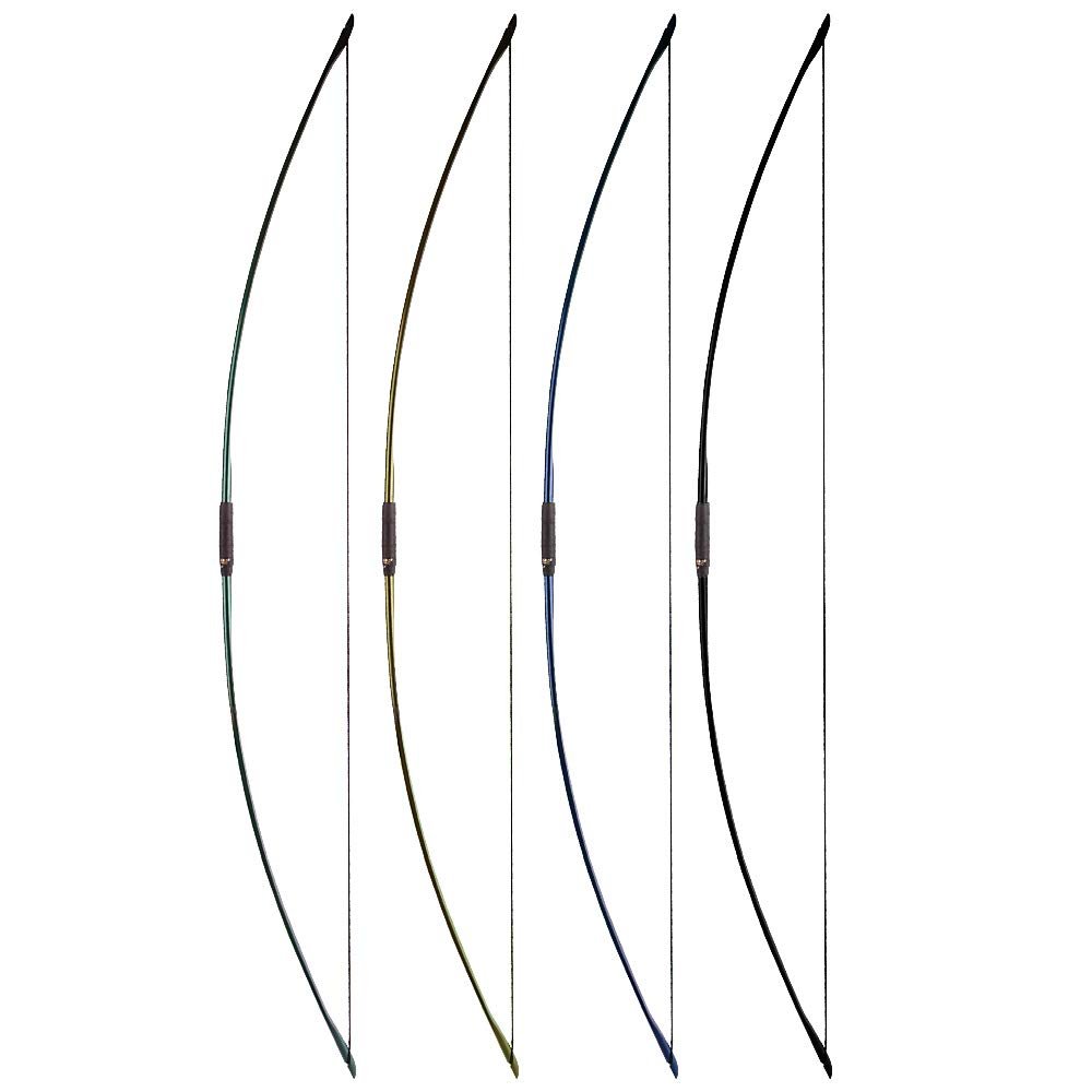 67 Inch Archery English Longbow 25-100lbs Recurve Bow Hunting Traditional Longbow for Right Hand Left Hand Adult Outdoor Sports (45 Lbs, Green)