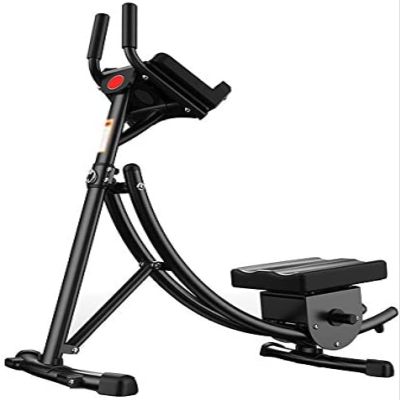 YUYANAIAI Abdominal Exercise Equipment, Ab Machine - Black, Roller Machine Style, Can Rotate Freely, Side Abdominal Muscles, Whole Body Muscle Shaping, Counting Function, Real-time Control