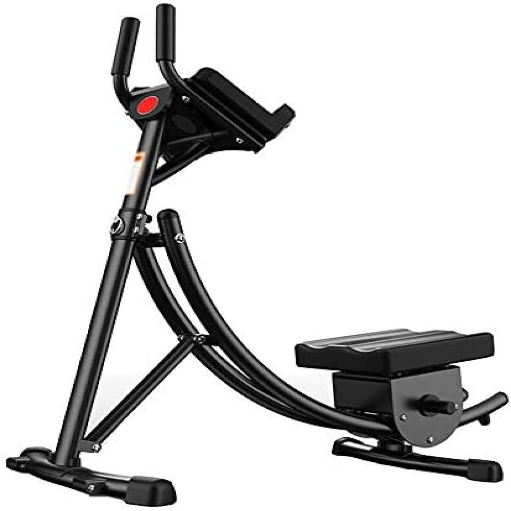 YUYANAIAI Abdominal Exercise Equipment, Ab Machine - Black, Roller Machine Style, Can Rotate Freely, Side Abdominal Muscles, Whole Body Muscle Shaping, Counting Function, Real-time Control