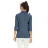 Women's Casual V Neck Tops 3/4 Sleeve Blouses Golf Polo Shirt Sport T-Shirt Tennis Shirt Athletic Tee Active Top (Navy,2XL) view 2