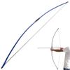 67 Inch Archery English Longbow 25-100lbs Recurve Bow Hunting Traditional Longbow for Right Hand Left Hand Adult Outdoor Sports (80 Lbs, Blue) view 2