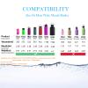 DBIW Straw Lid Compatible with 12 16 18 32 40 oz Wide Mouth Hydro Flask, Lids with Straw for Water Bottle Accessories, Replacement Straw Cap with Flex Handle for Hydroflask, Stone view 3