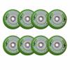 JHKJ 8 Pack Light Up Inline Skate Wheels 72mm 76mm 80mm LED Glow Flash Flashing Luminous Illuminating Inline Skate Replacement Wheels 85A,76mm view 1