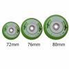 JHKJ 8 Pack Light Up Inline Skate Wheels 72mm 76mm 80mm LED Glow Flash Flashing Luminous Illuminating Inline Skate Replacement Wheels 85A,76mm view 2