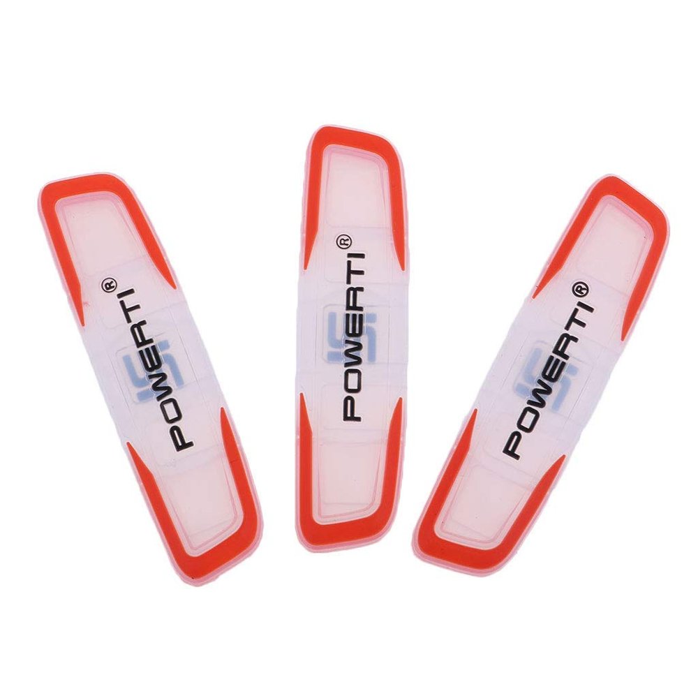 3Pcs / Lot Long Tennis Racket Vibration Dampeners Shock Absorbers Silicone Anti-Vibration Racquet Shockproof Damper (Orange)