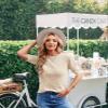 Caramitty Summer Tops for Women Short Sleeves Pullover Sweaters Knit Blouse Cute Dot Sweater Shirt Beige view 2