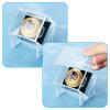 2 Pack Championship Ring Display Case with Stand Holder, Acrylic Baseball Ring Display Case, 1 Slot Ring Hole Storage Box, Acrylic Display Box for Show Sport, Fraternity, Award Rings, Sports Fans (2) view 3