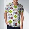 Roulette Slot Poker Casino Game Men's Polo Shirt Short Sleeve Pullover Golf Shirt Casual T-Shirt Tee Top L view 2
