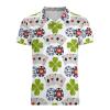Roulette Slot Poker Casino Game Men's Polo Shirt Short Sleeve Pullover Golf Shirt Casual T-Shirt Tee Top L view 4