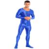 Freebily Men's One Piece Sports Yoga Full Bodysuits Workout Tights Hot Pants High Elastic Jumpsuits Blue Medium view 2