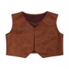 Nikiikoo Kids Boys Western Cowboy Vest Suede Tassel Jacket Outerwear Top Halloween Party Fancy Outfits Vest+A 14 Years view 1