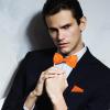 Medsuo Adjustable Bowtie, Men BowtiePre-Tied Bow Tie for Parties (Orange) view 4