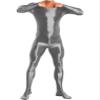 Freebily Men's One Piece Sports Yoga Full Bodysuits Workout Tights Hot Pants High Elastic Jumpsuits Dark Grey Medium view 1
