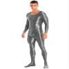 Freebily Men's One Piece Sports Yoga Full Bodysuits Workout Tights Hot Pants High Elastic Jumpsuits Dark Grey Medium view 3