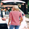 Caramitty Summer Tops for Women Short Sleeves Pullover Sweaters Knit Blouse Cute Dot Sweater Shirt Red view 4