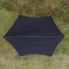 Camping Tarp Waterproof 15 x 15 ft Lightweight Tent, Hammock Rain Fly, UV Protection Large Lightweight Camping Gear, Sunscreen Awning Canopy with Silver Coating for Outdoors Backpacking Patio,Black view 2
