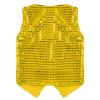 KKmeter Boys Girls Sequin Waistcoat Sleeveless Hip-hop Jazz Dance Stage Performance Costume Vest Tops (Gold, 11-12) view 2