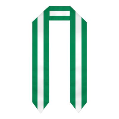 DABOYOZHZH Nigeria Flag Graduation Shawl Sash Stole Wraps Scraf For International Study Pride Women Men