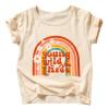 3rd Birthday Shirt Baby Girls Three Year Old Tops Third Birthday T-Shirt Clothes Outfit (3T, Beige) view 1