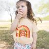 3rd Birthday Shirt Baby Girls Three Year Old Tops Third Birthday T-Shirt Clothes Outfit (3T, Beige) view 2