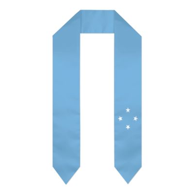 DABOYOZHZH Federated States of Micronesia Flag Graduation Shawl Sash Stole Wraps Scraf For International Study Pride Women Men