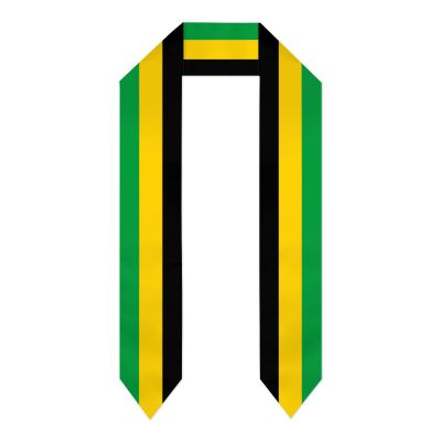 DABOYOZHZH Jamaica Jamaicans Flag Graduation Shawl Sash Stole Wraps Scraf For International Study Pride Women Men