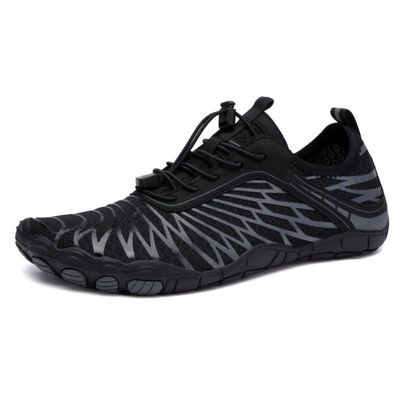 LLTMALL Men's Women's Water Shoes Quick-Dry Aqua Sport Sneakers for Hiking Boating Surfing Black