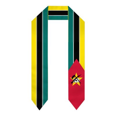 DABOYOZHZH Mozambique Flag Graduation Shawl Sash Stole Wraps Scraf For International Study Pride Women Men