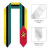 DABOYOZHZH Mozambique Flag Graduation Shawl Sash Stole Wraps Scraf For International Study Pride Women Men view 2