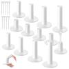 23 Pieces Rubber Golf Tees Set Tees Holders for Driving Range Mats Value Rubber Ball Seat for Golf Hitting Mats and Indoor Outdoor Training Mixed Size 1.5 2.3 2.7 3.1 3.5 Inch(White) view 1