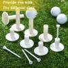 23 Pieces Rubber Golf Tees Set Tees Holders for Driving Range Mats Value Rubber Ball Seat for Golf Hitting Mats and Indoor Outdoor Training Mixed Size 1.5 2.3 2.7 3.1 3.5 Inch(White) view 3