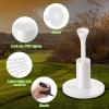 23 Pieces Rubber Golf Tees Set Tees Holders for Driving Range Mats Value Rubber Ball Seat for Golf Hitting Mats and Indoor Outdoor Training Mixed Size 1.5 2.3 2.7 3.1 3.5 Inch(White) view 4